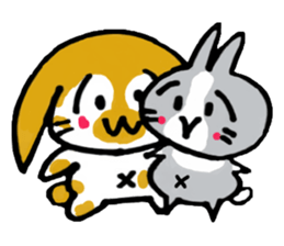 TWO RABBITS sticker #5026873