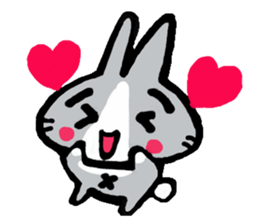 TWO RABBITS sticker #5026874