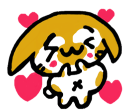 TWO RABBITS sticker #5026875