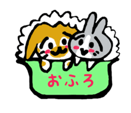TWO RABBITS sticker #5026887