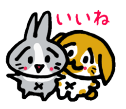 TWO RABBITS sticker #5026890