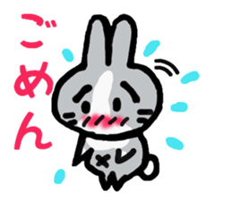 TWO RABBITS sticker #5026898