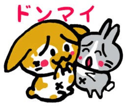 TWO RABBITS sticker #5026904