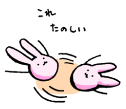 Rabbit to be disgruntled sticker #5028192