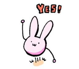 Rabbit to be disgruntled sticker #5028194