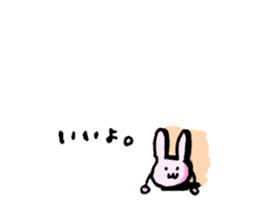Rabbit to be disgruntled sticker #5028195