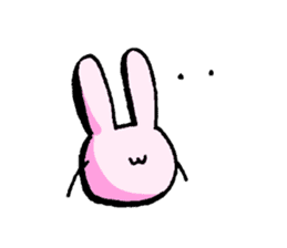 Rabbit to be disgruntled sticker #5028196