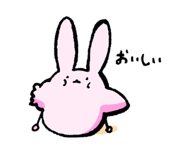 Rabbit to be disgruntled sticker #5028198