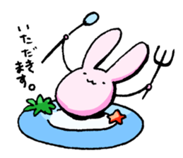 Rabbit to be disgruntled sticker #5028200