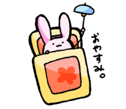 Rabbit to be disgruntled sticker #5028206