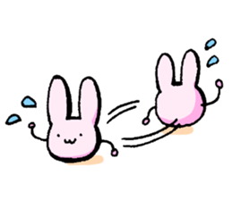 Rabbit to be disgruntled sticker #5028208