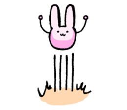 Rabbit to be disgruntled sticker #5028215