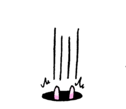 Rabbit to be disgruntled sticker #5028216