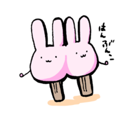 Rabbit to be disgruntled sticker #5028219