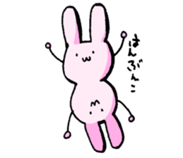 Rabbit to be disgruntled sticker #5028220