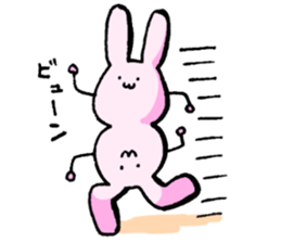 Rabbit to be disgruntled sticker #5028221