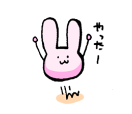 Rabbit to be disgruntled sticker #5028222