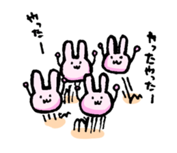 Rabbit to be disgruntled sticker #5028223