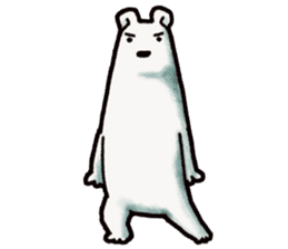 Ganbaresu of a Polar bear sticker #5028534