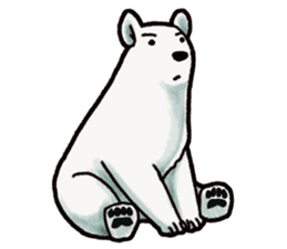 Ganbaresu of a Polar bear sticker #5028535
