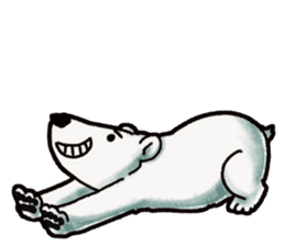 Ganbaresu of a Polar bear sticker #5028536