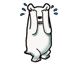Ganbaresu of a Polar bear sticker #5028541