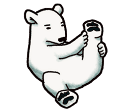 Ganbaresu of a Polar bear sticker #5028542