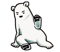 Ganbaresu of a Polar bear sticker #5028543