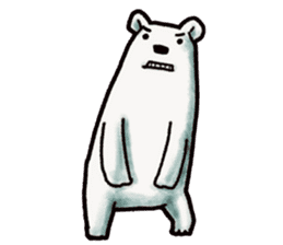 Ganbaresu of a Polar bear sticker #5028547