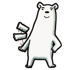 Ganbaresu of a Polar bear sticker #5028551