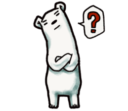 Ganbaresu of a Polar bear sticker #5028557