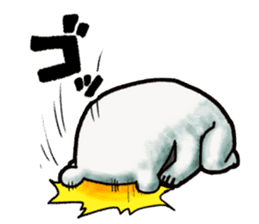 Ganbaresu of a Polar bear sticker #5028559