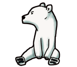 Ganbaresu of a Polar bear sticker #5028560