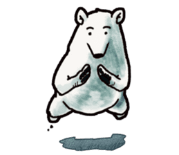 Ganbaresu of a Polar bear sticker #5028562