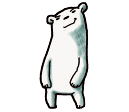 Ganbaresu of a Polar bear sticker #5028563
