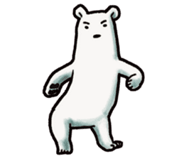 Ganbaresu of a Polar bear sticker #5028564