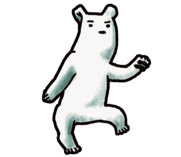 Ganbaresu of a Polar bear sticker #5028566