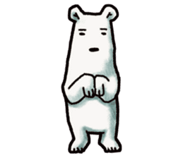 Ganbaresu of a Polar bear sticker #5028567