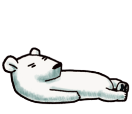 Ganbaresu of a Polar bear sticker #5028568