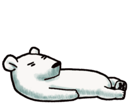 Ganbaresu of a Polar bear sticker #5028568