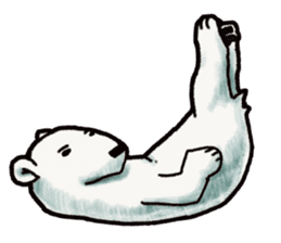 Ganbaresu of a Polar bear sticker #5028569