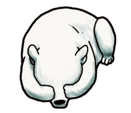 Ganbaresu of a Polar bear sticker #5028570