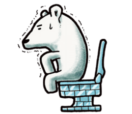 Ganbaresu of a Polar bear sticker #5028573