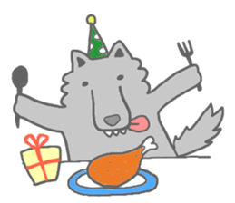 wolf's life sticker #5030201