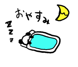 If he turns around,he is the panda. sticker #5030696