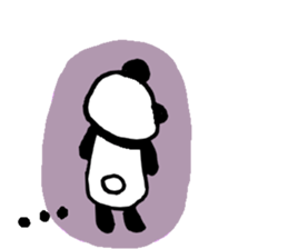 If he turns around,he is the panda. sticker #5030708