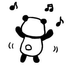 If he turns around,he is the panda. sticker #5030712