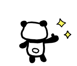 If he turns around,he is the panda. sticker #5030726