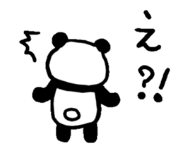 If he turns around,he is the panda. sticker #5030729