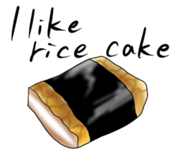 Sassy rice cake sticker #5031333